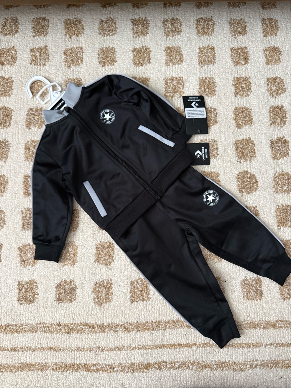 Converse Black and White Kids Tracksuit Set